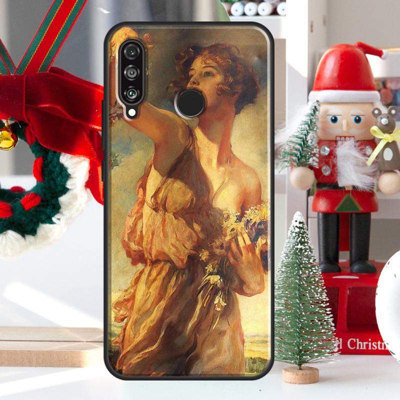 Renaissance Art Painting For Huawei Nova Y73 Y60 Y70 Y90 Y72 Y61 Y91 7i 8i 11i 12i 12s 9 10 SE P20 P30 P40 Lite Case