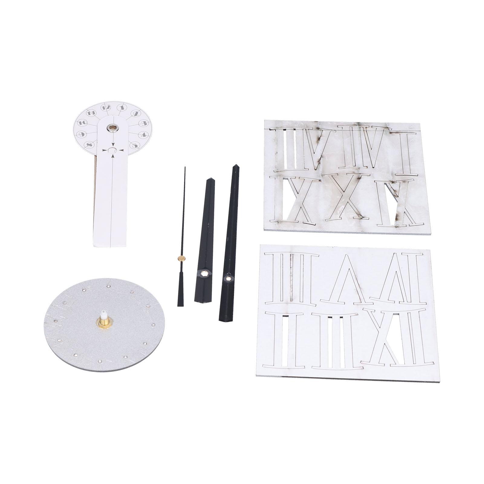 

Roman Numerals Design Wall Clock Acrylic Mute Frameless DIY Wall Clock for Home Office