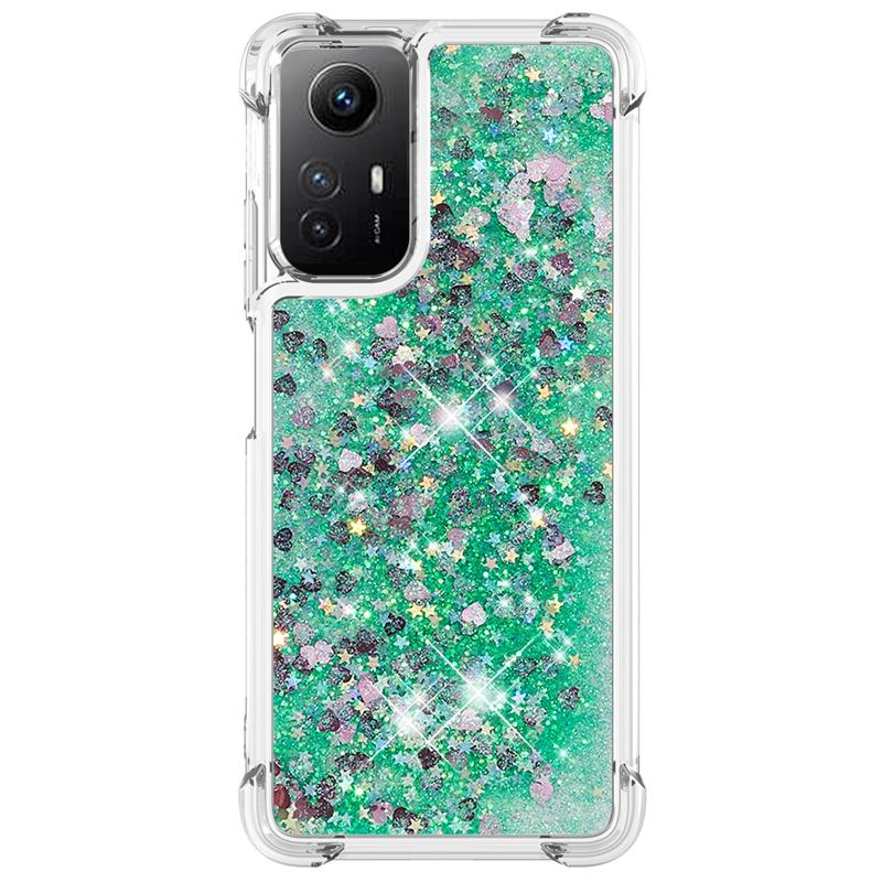Note 12S Case For Xiaomi Redmi Note 12S Cover Printed Glitter Quicksand Liquid Cover for Xiomi Redmi Note12S Phone Case Fundas