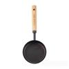 8-Piece Stainless Steel Measuring Cup & Spoon Set with Titanium Gold & Wooden Handles