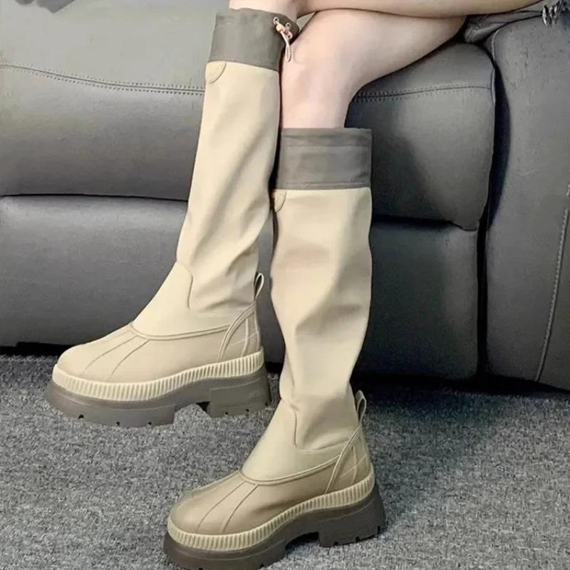 Slimming Thin Heel Long Boots Women's Western Cowboy Boot Thick Bottom Spring Summer New Style Fashionable Polyurethane Material