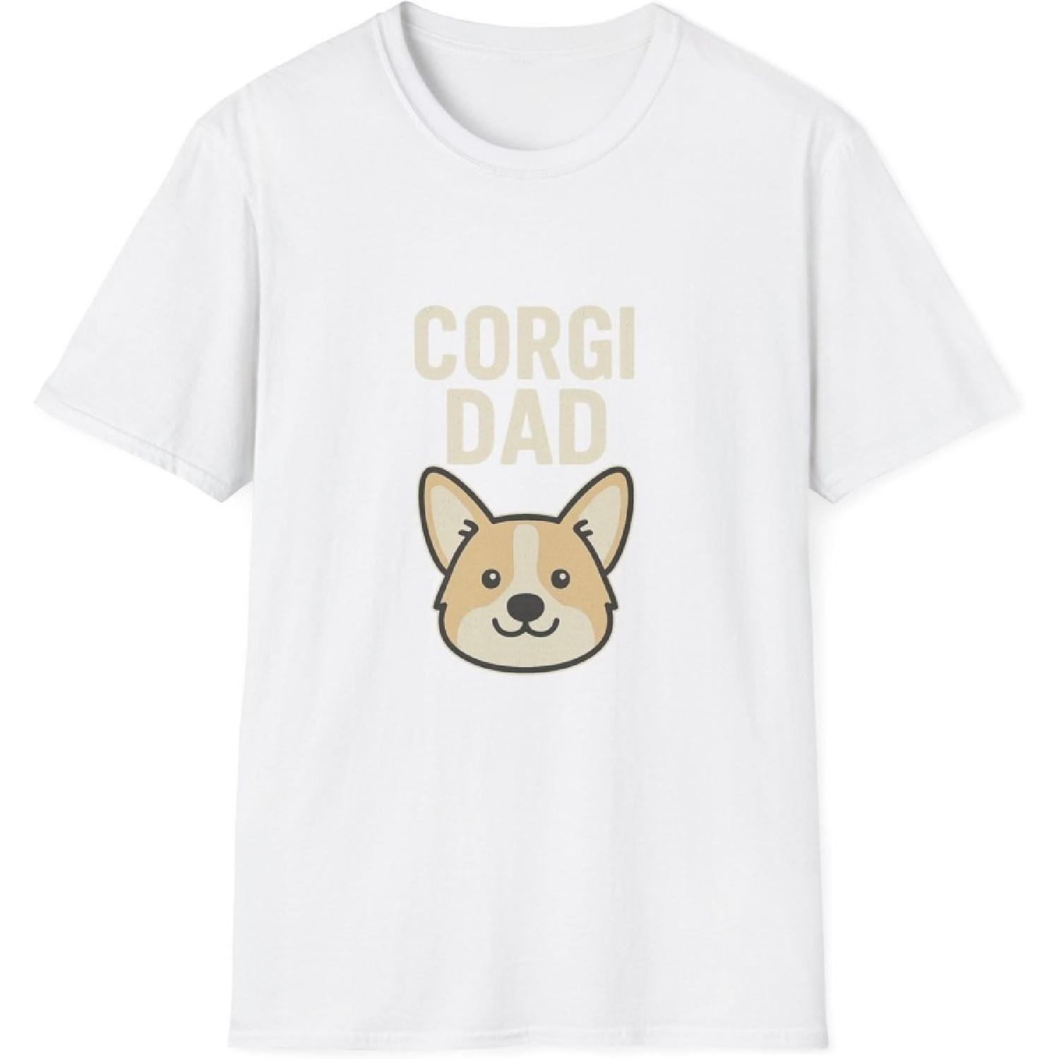

Corgi Dad T-Shirt, Dog Lover Gift, Pet Parent Apparel, Funny T-Shirt XXXXXL білий