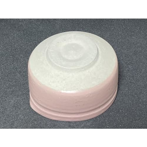 Ale-net Matcha Bowl, 11.5 x 11 x 7.5cm (H), Peach-lacquered Katakuchi Matcha Bowl, Mino Ware, Made in Japan