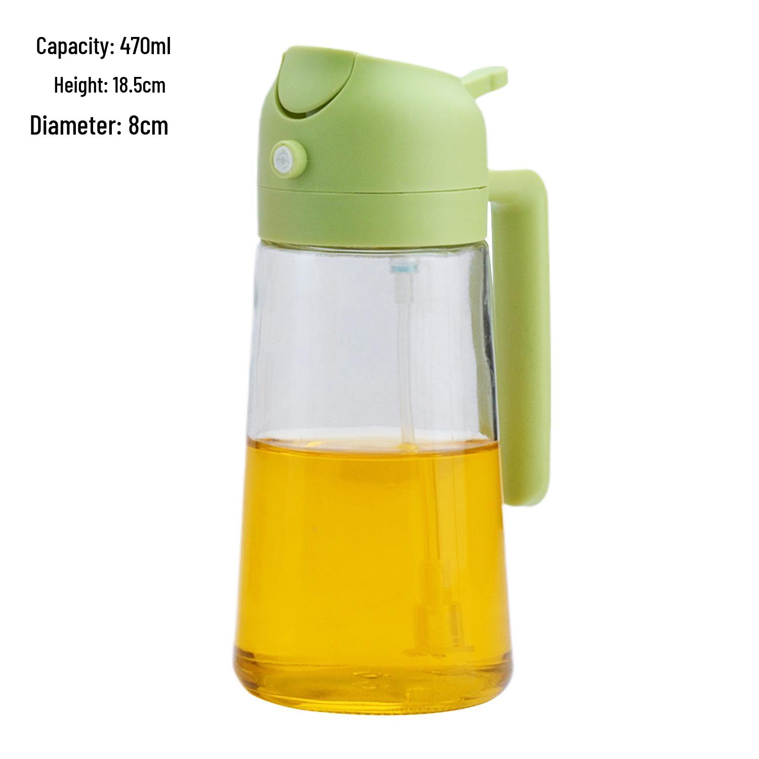 

Dual-Use 470ml Glass Oil Sprayer and Pour Bottle for Kitchen