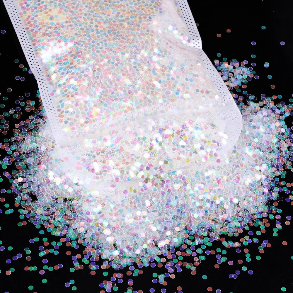 Blue Light Irregular Sequin Flakes for DIY Nail Art and Jewelry