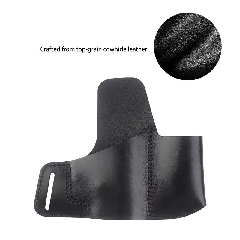 Gun Holster Genuine Leather Concealed Carry Gun Holster with Mag Pouch Fit for 17 Springfield XD & XDS Most 1911 Style Handguns