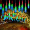 USB Plug Led Light Outdoor Meteor Shower Rain Lights 50/30cm Garden Decor Outdoor Street Garland New Year Christmas Decoration