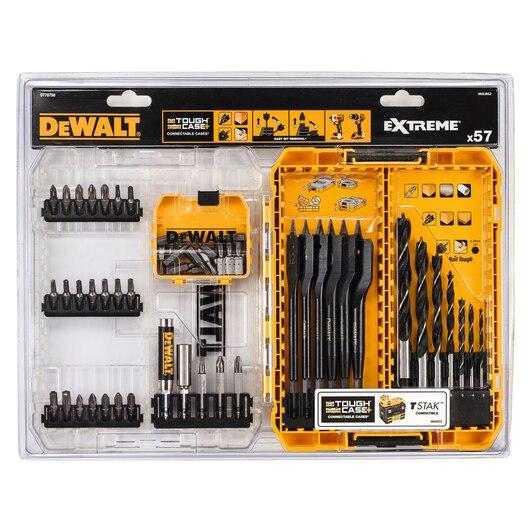 57-Piece Set of Wood Drills and Bits - DW DT70758