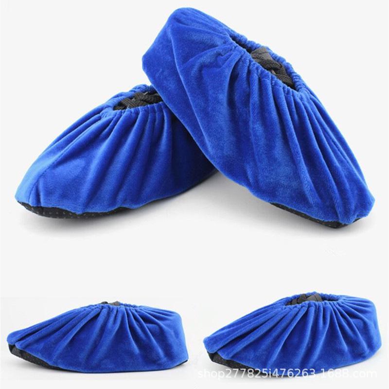 Thickened Non-Slip Adult Fleece Shoe Covers for Indoor Use, Reusable and Washable.