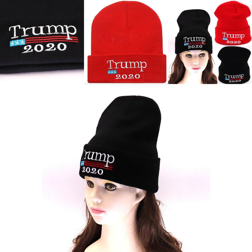 2020 Trump Donald Beanie Hat Make America Great Again Knit Beanie Warm Cap Ski