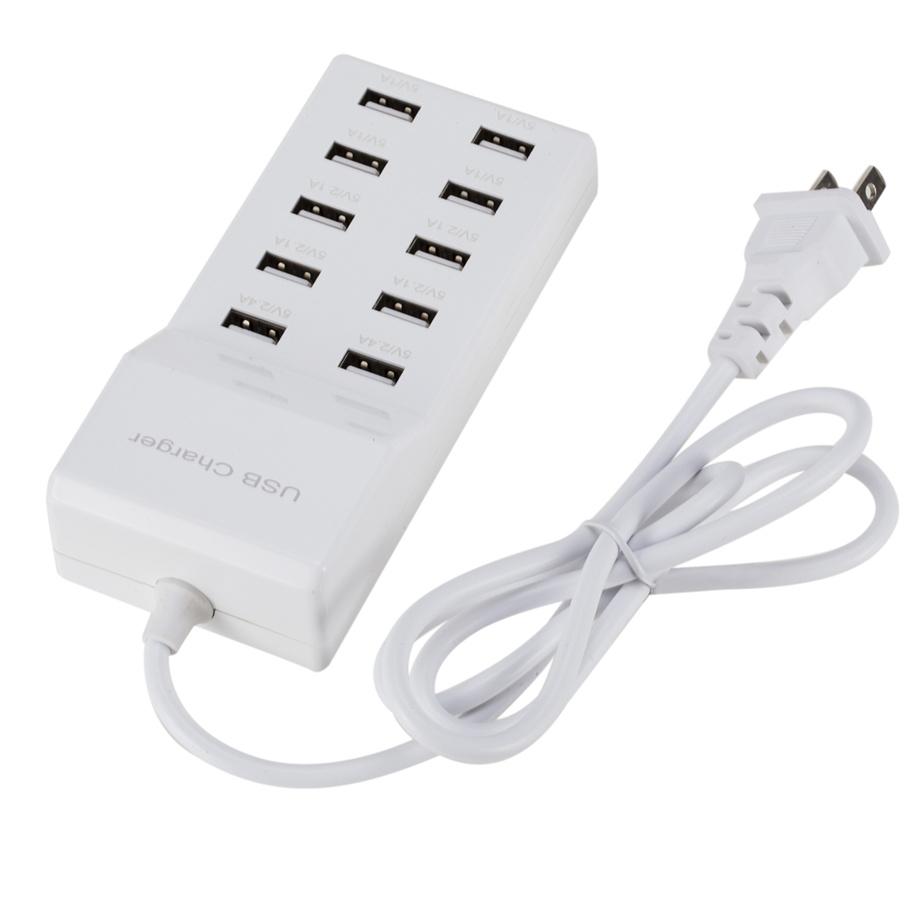 

10 USB-разветвитель зарядной станции, 60 Вт, зарядное устройство для мобильного телефона, концентратор Smart IC Charge, универсальный для iPhone, Samsung, Mp3-планшета