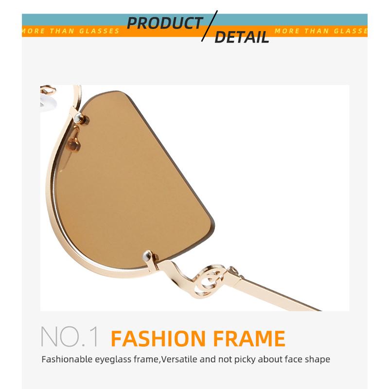 Nuevas gafas de sol de metal con forma de ojo de gato, color degradado, para mujer, decorativas, para vacaciones, exteriores, modernas, con protección UV400.