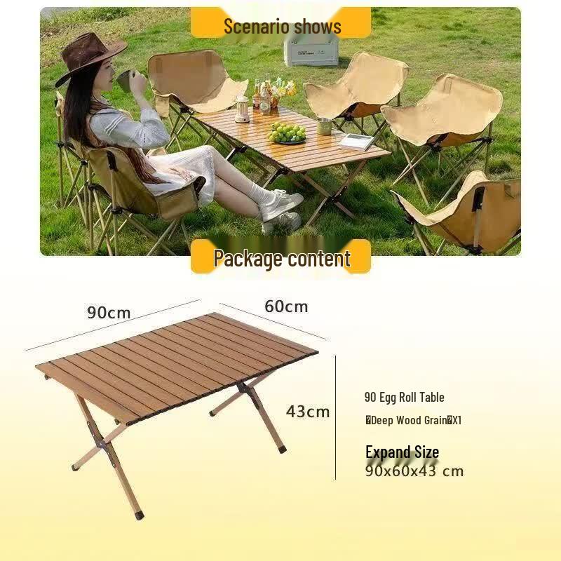 OIMG Portable Outdoor Folding Camping Table