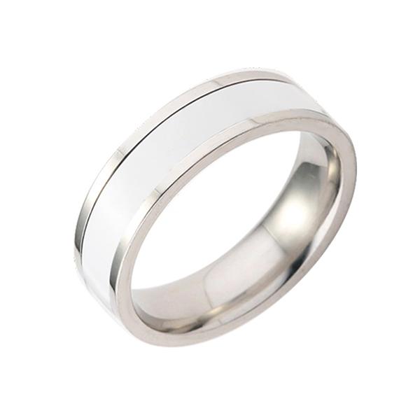 8mm Titanium Steel Rings Womens Mens Band Black /& Gold Fashion Jewelry Size 6-12