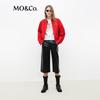 MO&Co. Women's Solid Stand Collar Cotton Jacket