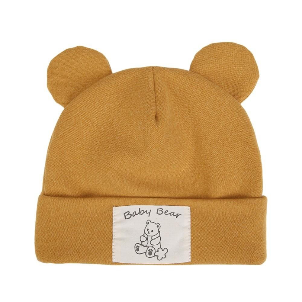 Windproof Beanies Bonnet Cute Bear Ear Ear Protection Cap New Pullover Hat  Autumn Winter