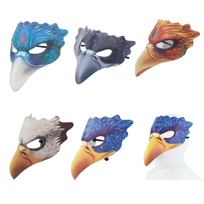 Multiple Bird Animal Hawks Masks For Halloween Costume Parties Soft PU Leather EVA Fabric Design