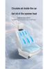 Car Seat Dual-Turbine USB Fan - Low-Noise New Car Aroma Gift