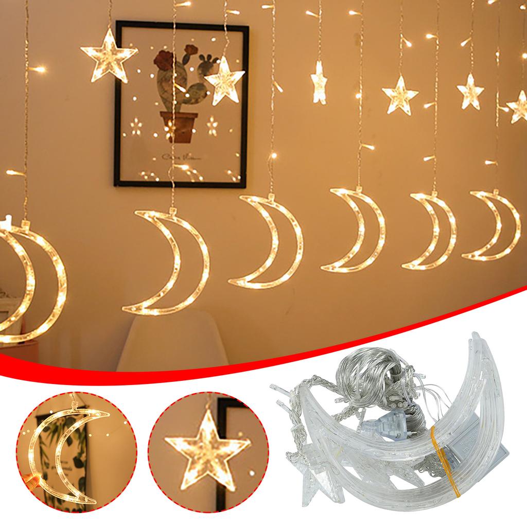 Ramadan Star LED Bulb String Light Decoration Curtain Light Wedding Neon