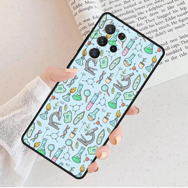 Fashion Biology Chemistry Phone Case For Samsung Galaxy S25 S23 S30 S8 S21 S20 FE S24 S22 Note 10 20 S8 Plus Lite Ultra