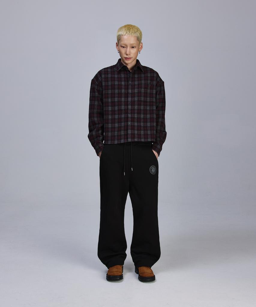 SCALLYWAG Flare Baggy Fleece-Lined Training Pants [Black]