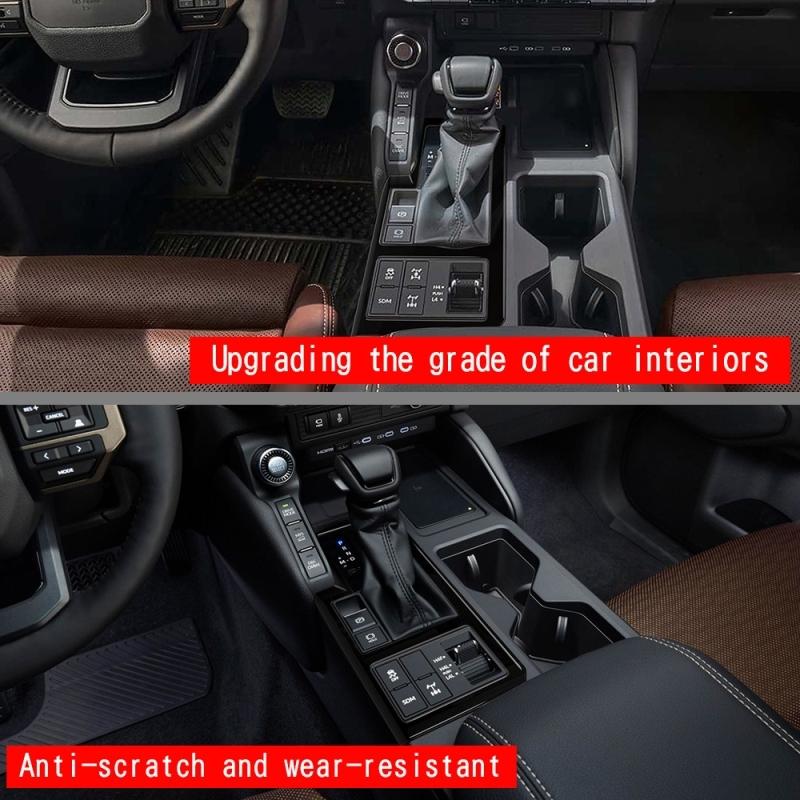 LHD RHD For Toyota Land Cruiser 250 Prado LC250 2024 2025 ABS carbonfiber Center Console Gear Shift Panel Cover Trim Accessories