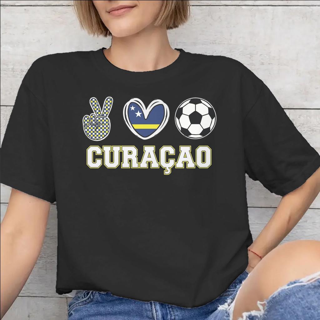 Curacao Football Apparel Unisex T Shirts Cotton Tee Printed Tshirt Clothing