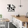 Funny Dancing Cow Metal Wall Art Farm Theme Sculpture Home Decor Gift