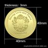 President of Ukraine  Portrait of Zelenskyy  Gold Commemorative Coin