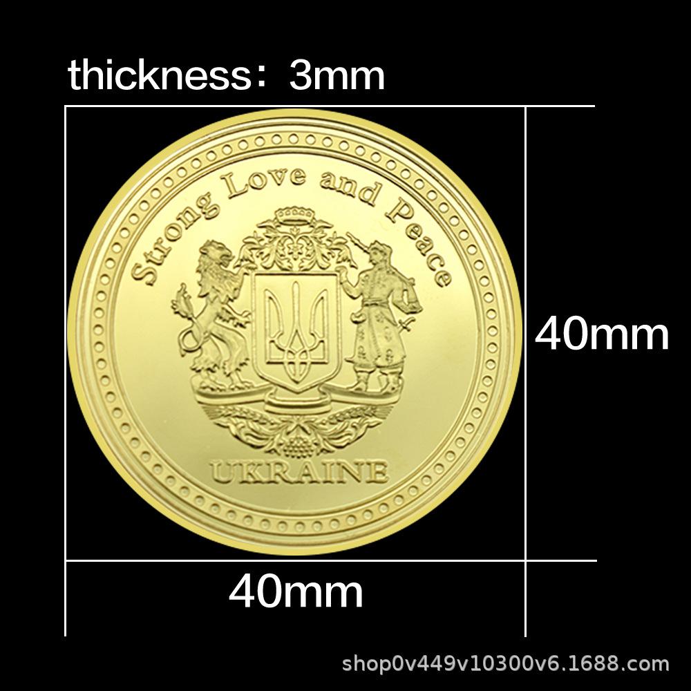 President of Ukraine Portrait of Zelenskyy Gold Commemorative Coin