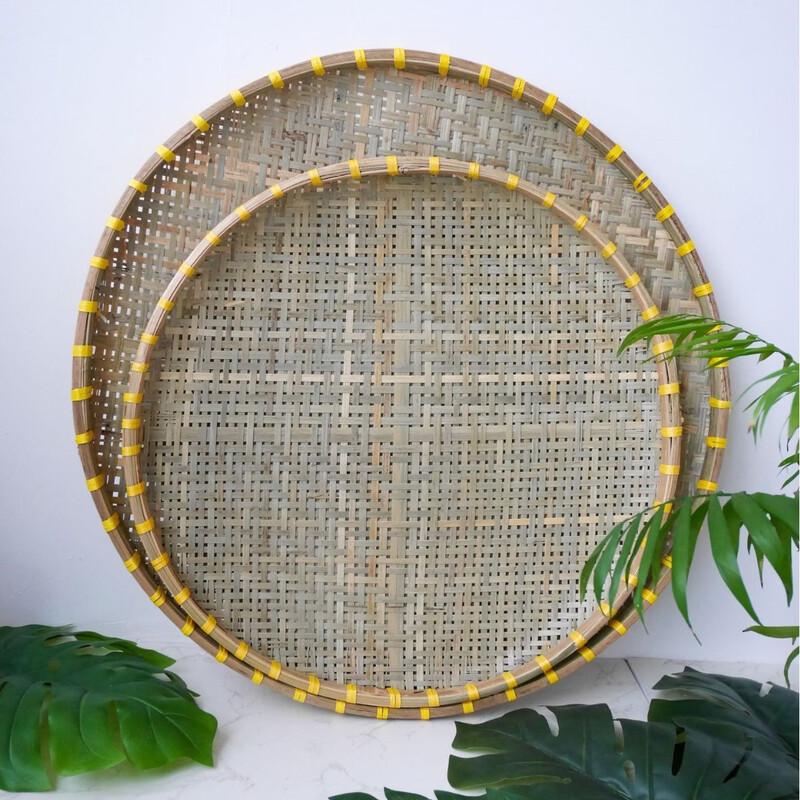 Handwoven Bamboo Food Drying & Storage Baskets