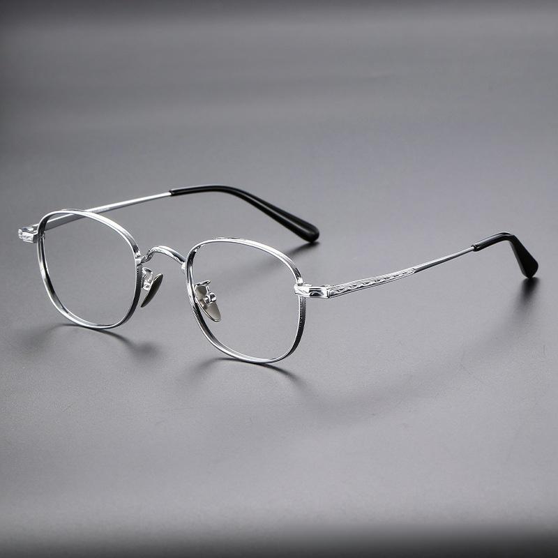 

Lzabella Titanium Alloy Eyeglass Frames Men s Glasses Computer Optical Prescription Reading Clear Lenses Women s Eyewear K-125 серебряный