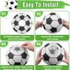 5 Pièces 20CM Lanternes en Papier Thème Football Sportif Ornement Suspendu de Cour de Football Fond pour Anniversaire d'Enfant Mariage Fête Déco