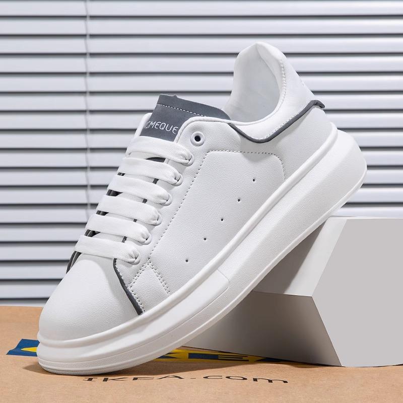 McQueen Little White Shoes Women's 2025 Spring New Platform Sports Dad Shoes Ins Casual Versatile Couple Men's and Women's Shoes