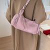 PU Suede Hobo Bag Women's Fashion Shoulder Tote with Multiple Zip Pockets Casual Everyday Handbag