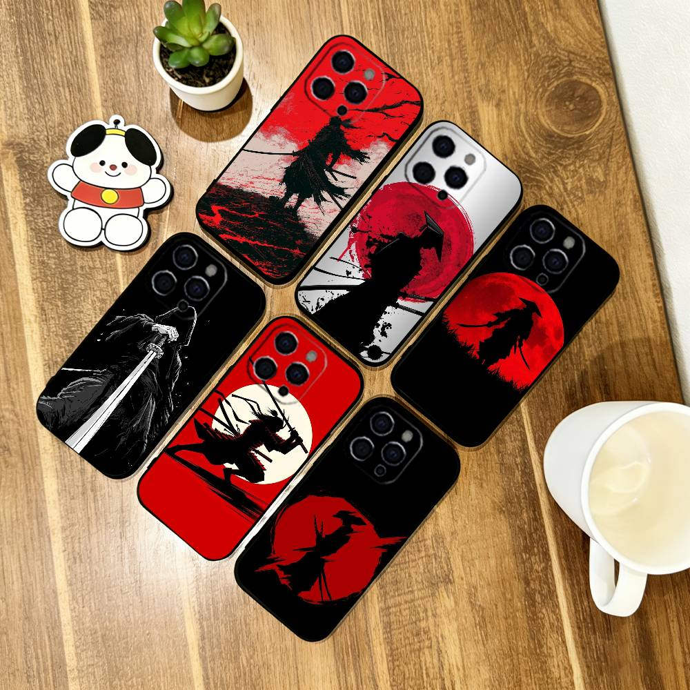 Japanese Bushido Samurai Phone Case Silicone Soft For IPhone 17 16 15 14 13 12 11 X XR Plus Pro Max Plus