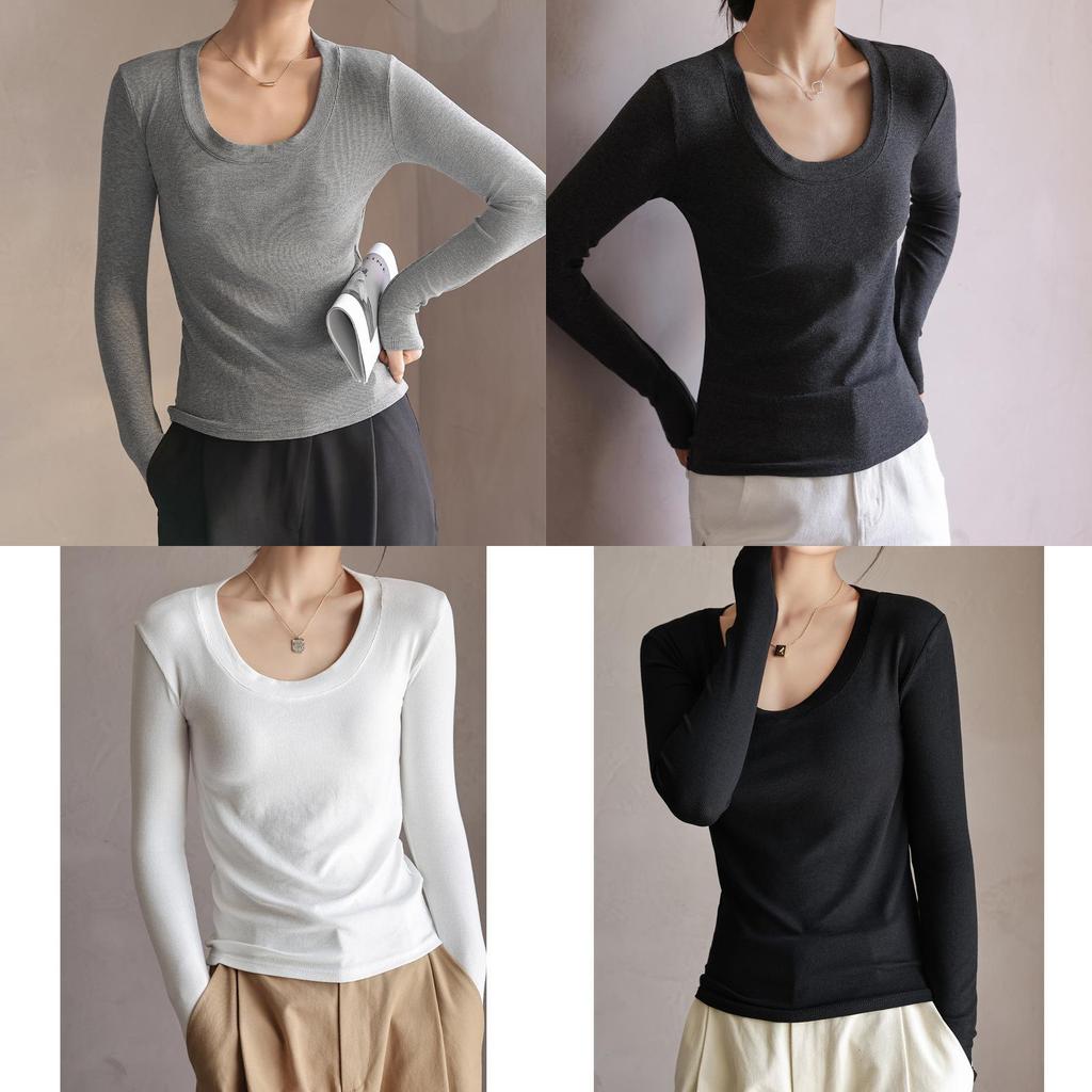 Moisturewicking Modale Long Sleeve T Shirt For Women With Slim Fit Comfort For Autumn Casual Wear