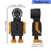 Cute Robot Shape Misting Handheld Fan LED Screen Display Mini Fan Rechargeable Fan  Camping Travel