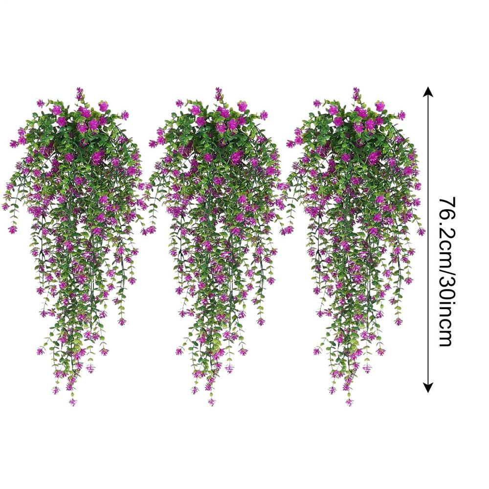 Искусственные Цветы Плющ Лозы Настенное Украшение Свадьба Садоводство Декор Искусственный Реалистичный Ротанг УФ-стойкий Цветочный Декор