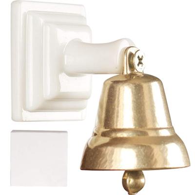 HIGHAWK Doorbell Copper Antique Brass Home Interior Good Luck Chime, Bell, Doorbell, Decor, Entryway, Decor, Matte, (Large, Double-Sided Tape)