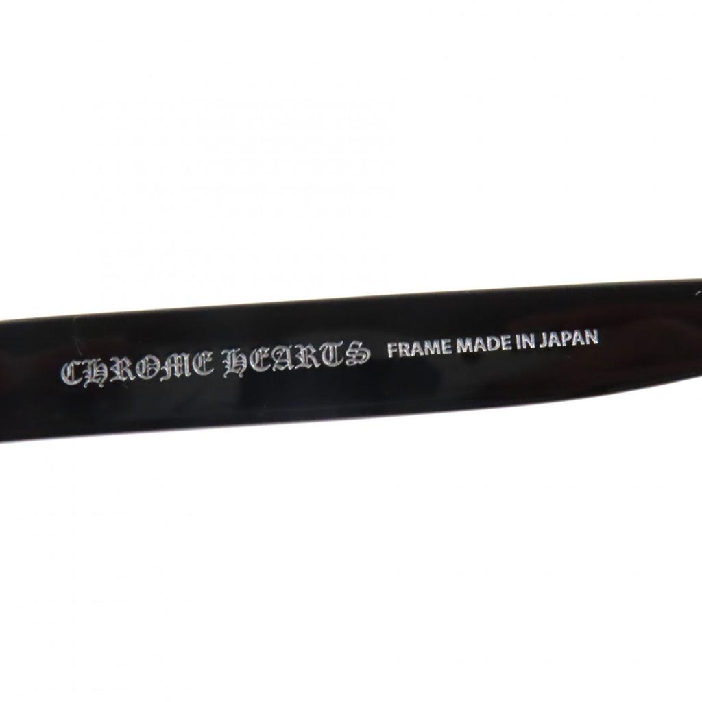 Tolle CHROME HEARTS Brille GUT GEFÄDELT schwarzer Kunststoff Herren Gebraucht