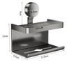 Suction Cup Toilet Paper Holder: No-Punch Wall-Mounted Bathroom Tissue Box