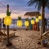3PCS Foldable Pineapple Paper Lanterns Hawaiian Festival Lantern  Photo Opportunities