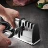 Knife Sharpeners 4 In 1 Kitchen Blade and Scissors Sharpening Tool Powerful Professional Kitchen Manual Knife Sharpener