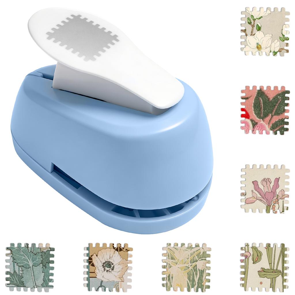 1Pc Postage Stamp Puncher Portable Stamp Hole Punch Tool Multi-purpose Crafting Paper Punch Machine for DIY Craft Scrapbooking