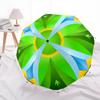 1PC Green Leaf Pattern Automatic Open/close Umbrella with 8-Rib Structure for Women/Men, All-Season Use - Travel Essential, Stylish Accessory, Highqua