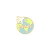Cartoon Plane Earth  Air Balloon Enamel Pin Brooch Cartoon Women Men Denim Jackets Lapel Pins Backpack Badges Kids Fashion Je