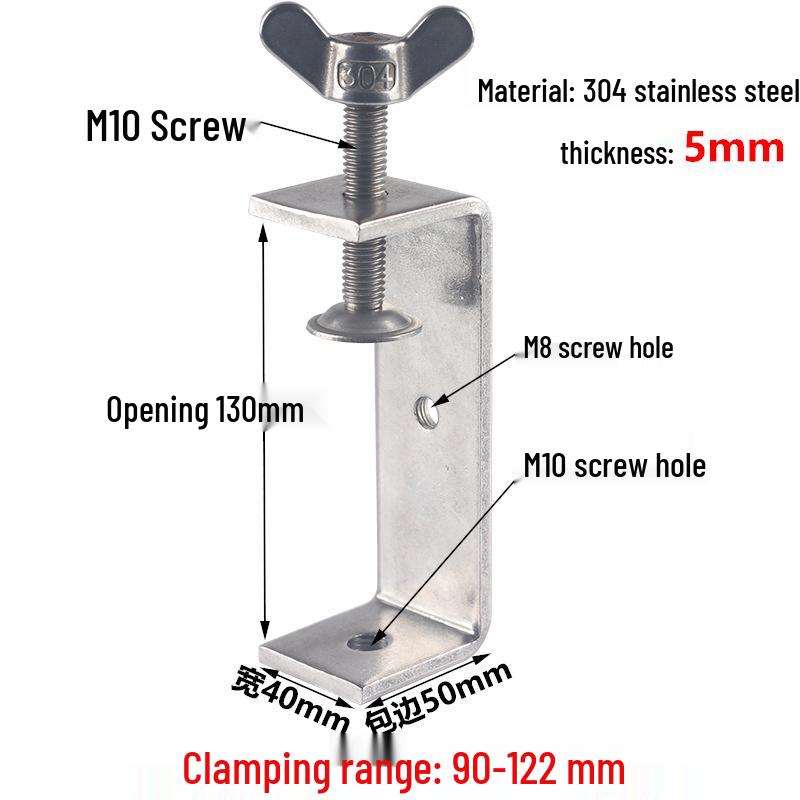 304 Stainless Steel U-Shaped Tiger Pipe Clamp Fastening Clip