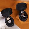 Velvet Oval Ring Box - Jewelry Packaging, In Stock, Fast Shipping