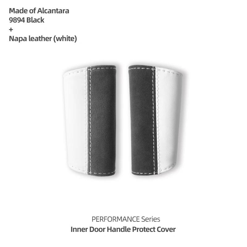 Made of Alcantara Betterhumz For Tesla Model 3 S Model Y Juniper 2025- Door Handles Armrest Pull Cover Car Interior Accessories